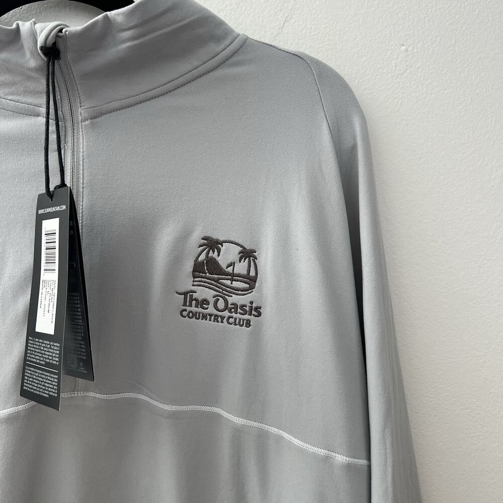Sun Mountain Men's 1/4 Long Sleeve Sweater "oasis Country Club" Size L NWT - Picture 2 of 10